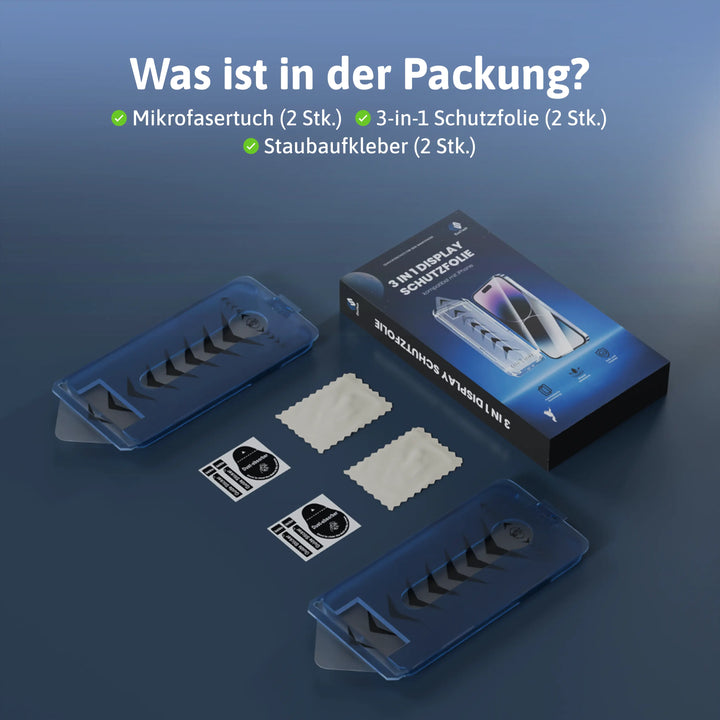 EvoShield™ 3-in-1-Displayschutz für das iPhone mit 9H-Schutz