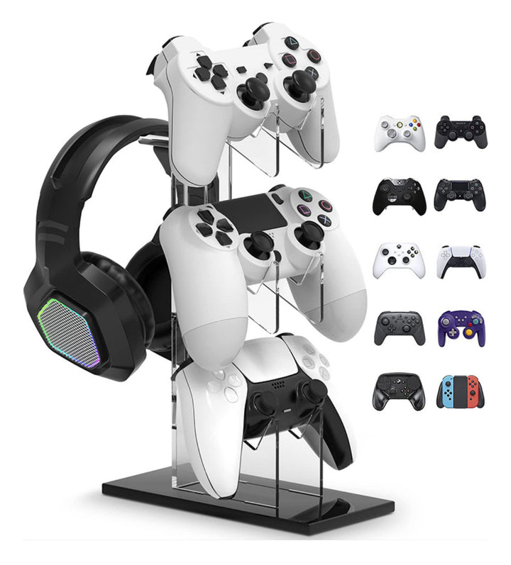 GameSeat™ – 3-lagiger Gaming-Controller-Ständer und Kopfhörerständer