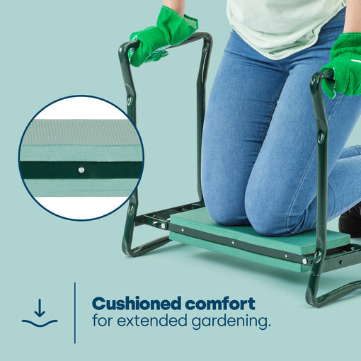 GartenWohl™ Gepolsterte Kniebank mit Aufstehhilfe