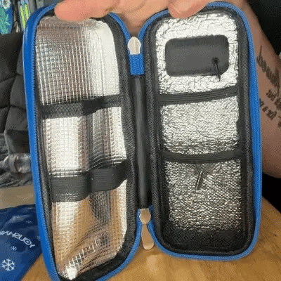 PeptidFrost™ Tragbare Kühltasche für Peptide mit Temperaturanzeige