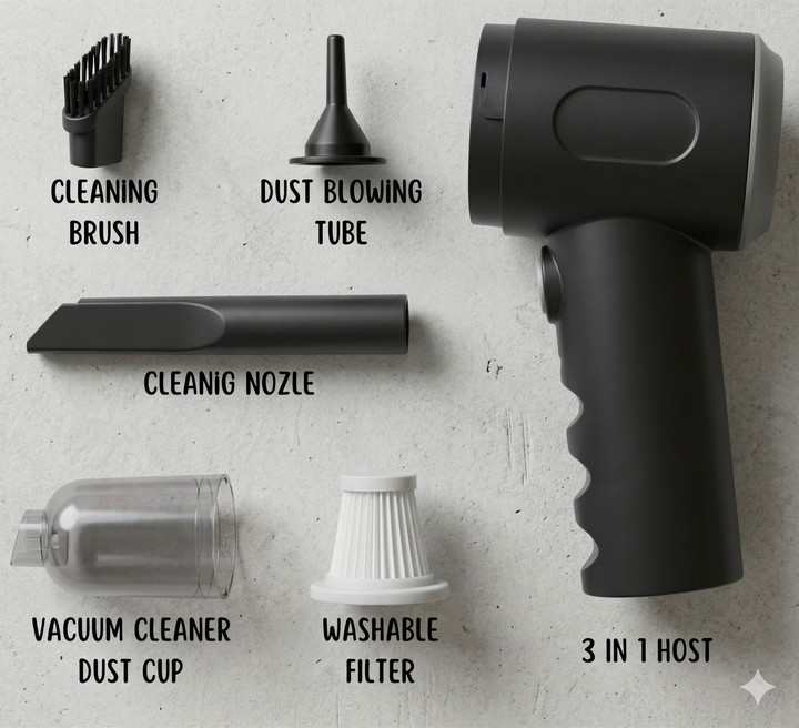 MiniVaccum™ – Kabellos | Hochleistungspumpe | Reisefertig