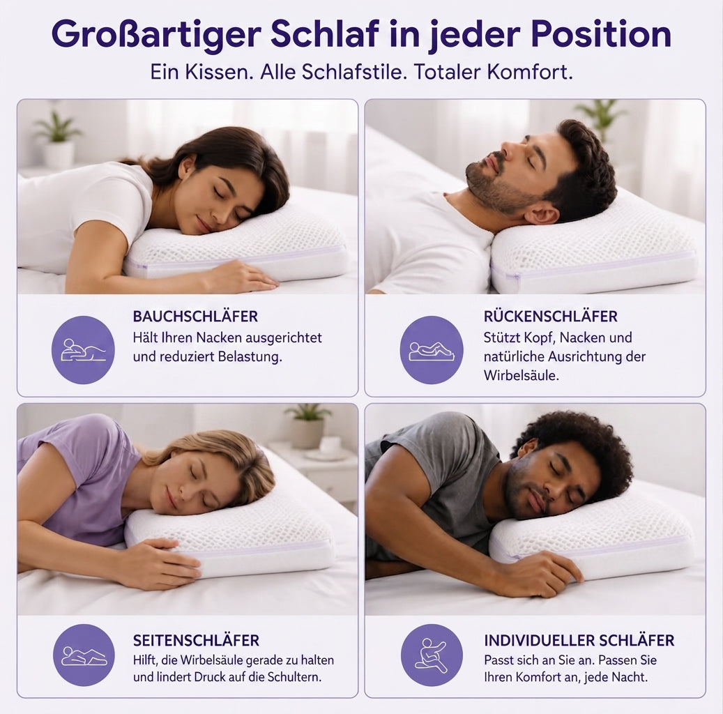 NackenTraum™ Ergonomisches Schlafkissen