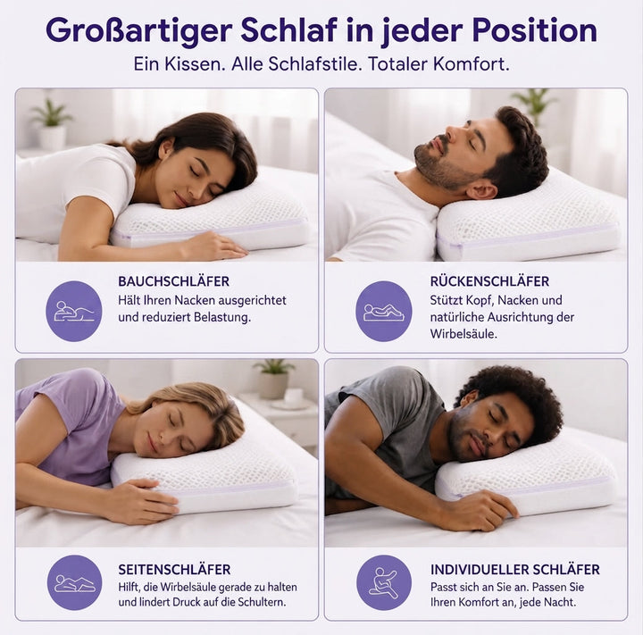 NackenTraum™ Ergonomisches Schlafkissen