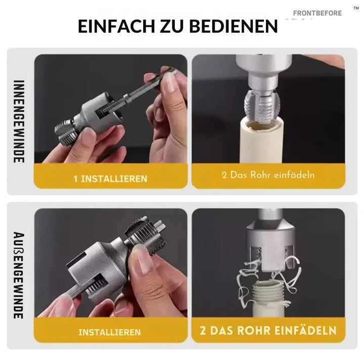 Gewindeschneider Set für Gewindebohrer | Gewinde Reparatur Set | Gewindeschneidsatz | GewindeFix
