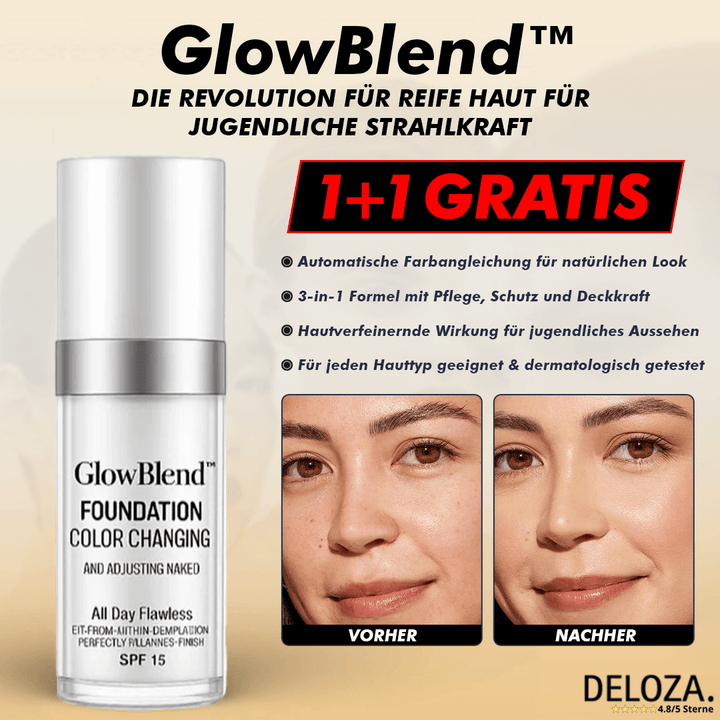 GlowBlend™ – Die Revolution für reife Haut für jugendliche Strahlkraft [1 + 1 Gratis]