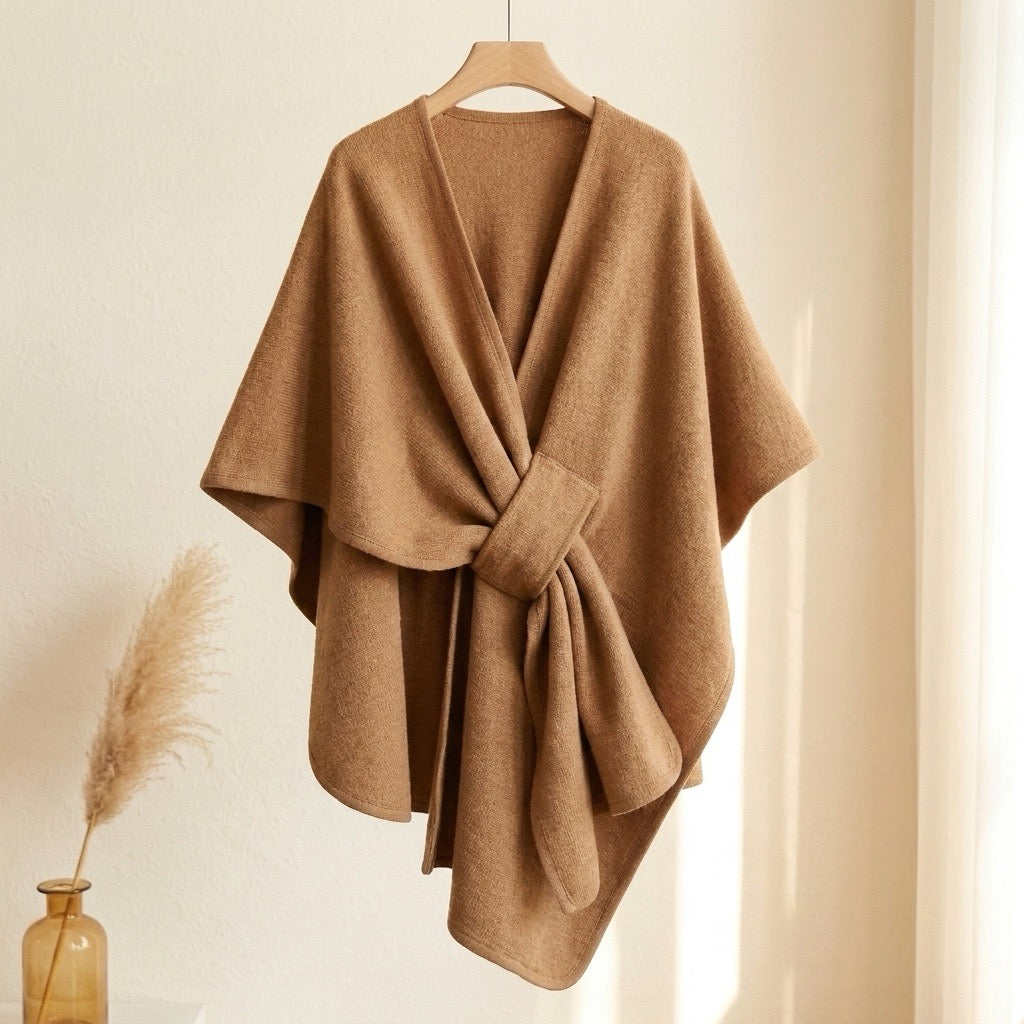 KuschelCape™ Eleganter langer Poncho-Schal