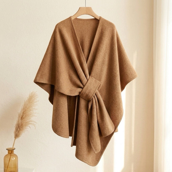 KuschelCape™ Eleganter langer Poncho-Schal