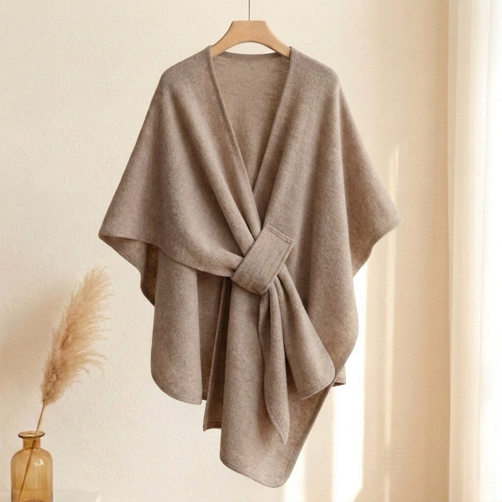 KuschelCape™ Eleganter langer Poncho-Schal