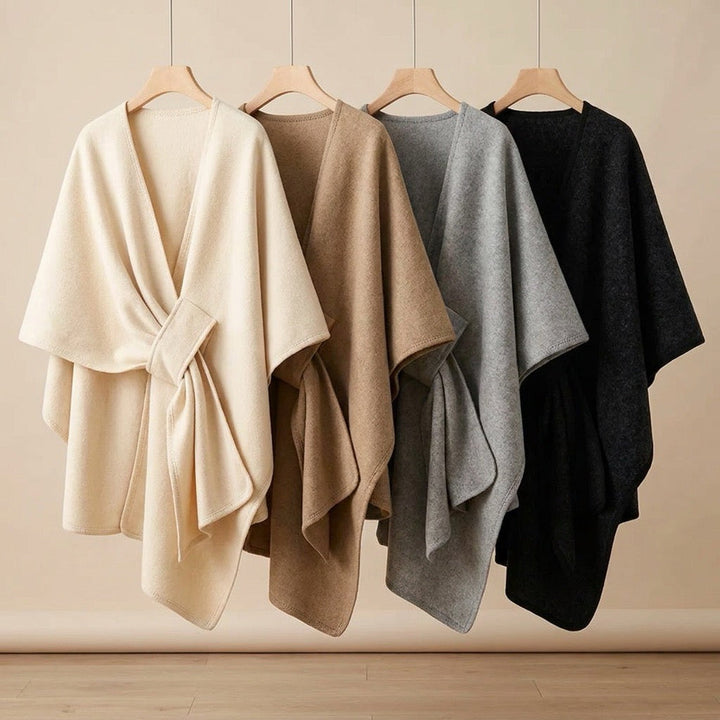 KuschelCape™ Eleganter langer Poncho-Schal