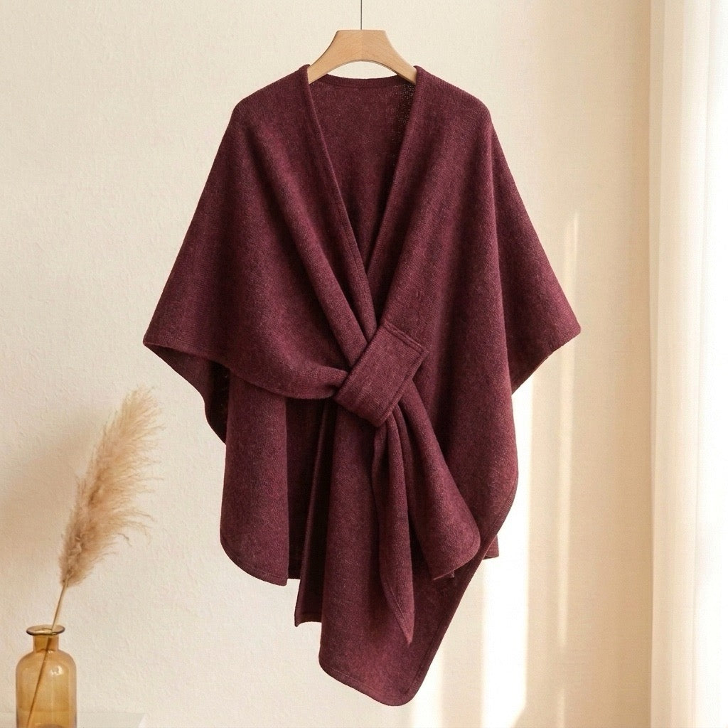 KuschelCape™ Eleganter langer Poncho-Schal