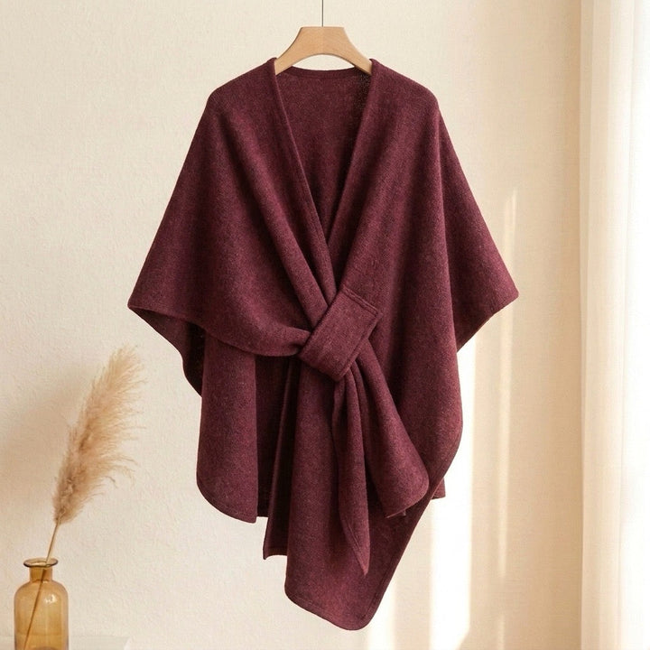 KuschelCape™ Eleganter langer Poncho-Schal