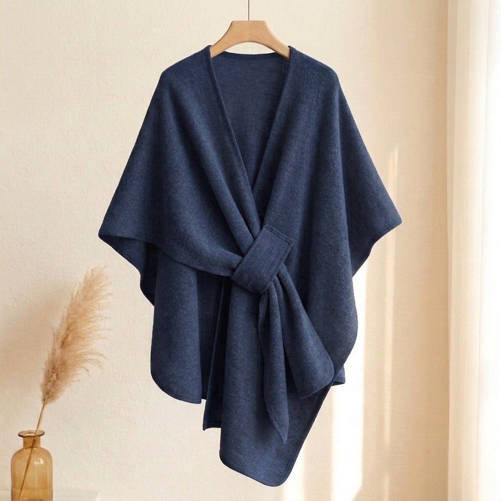 KuschelCape™ Eleganter langer Poncho-Schal