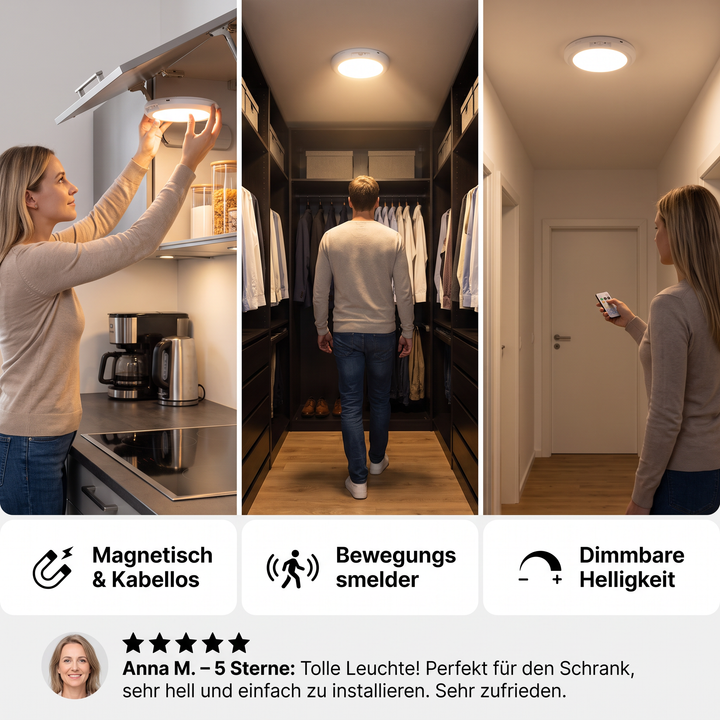 SensoBeam™ Tragbare Magnetische Deckenleuchte