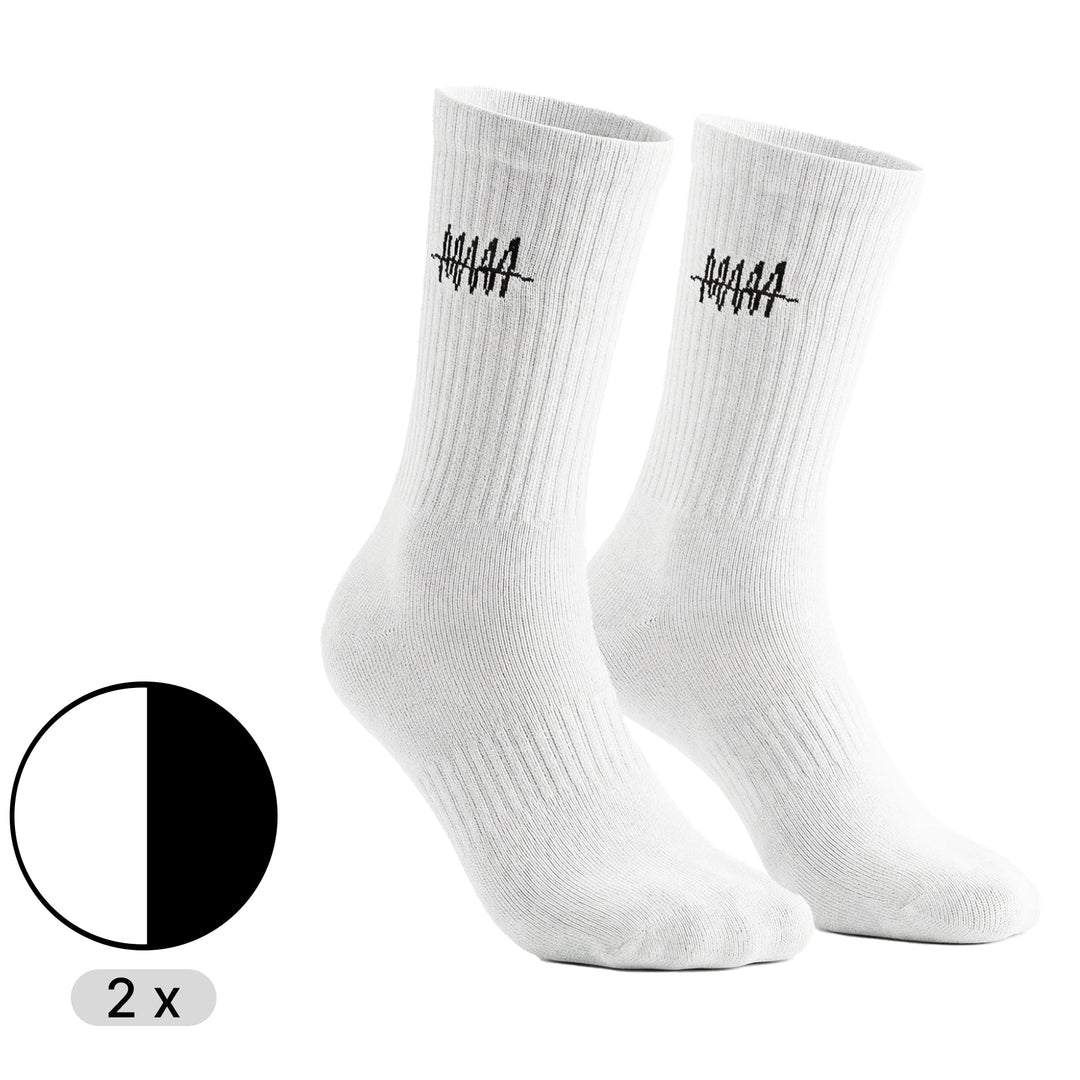 UrbanCrew™ – Schwarze High-Cut-Socken für Alltag & Streetwear