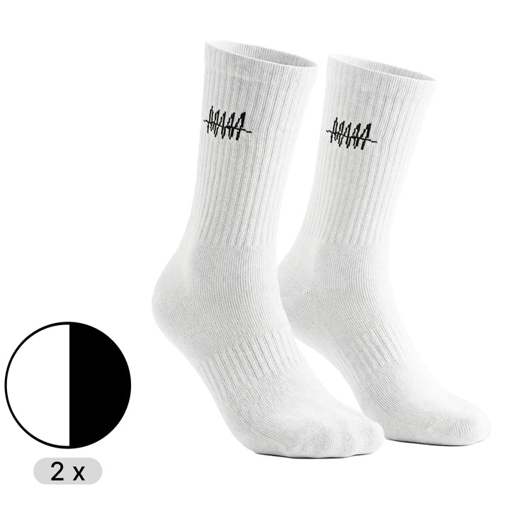 UrbanCrew™ – Schwarze High-Cut-Socken für Alltag & Streetwear