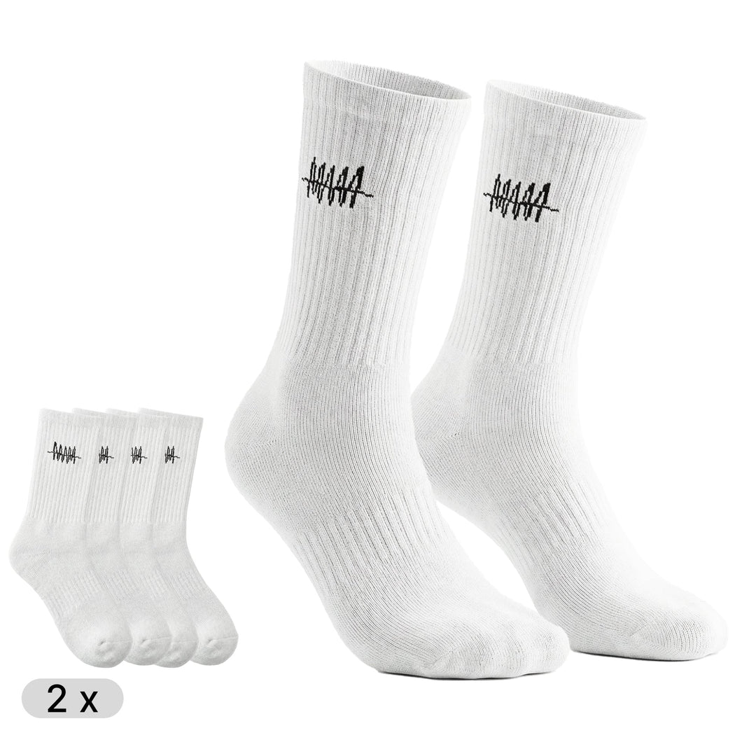 UrbanCrew™ – Schwarze High-Cut-Socken für Alltag & Streetwear