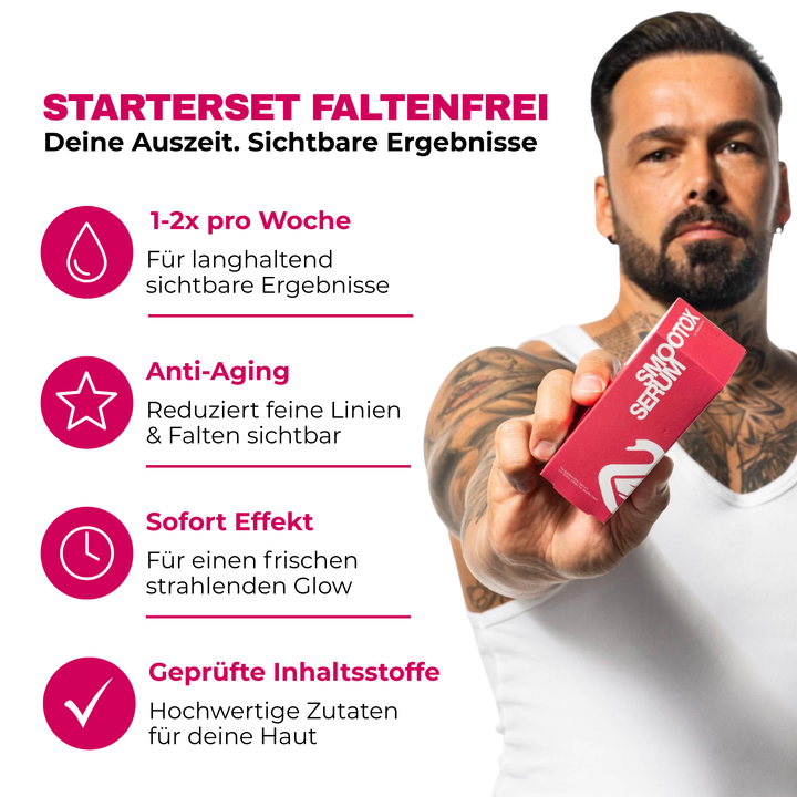 Faltenfrei-Starter-Set für glattere, jünger aussehende Haut