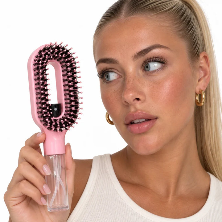 NebelGlanz™ Haarbürste mit integriertem Sprühnebel