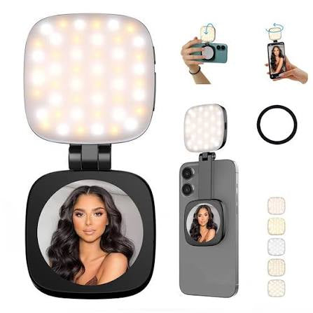 LichtSpiegel™ Magnetisches LED-Selfielicht mit Spiegel