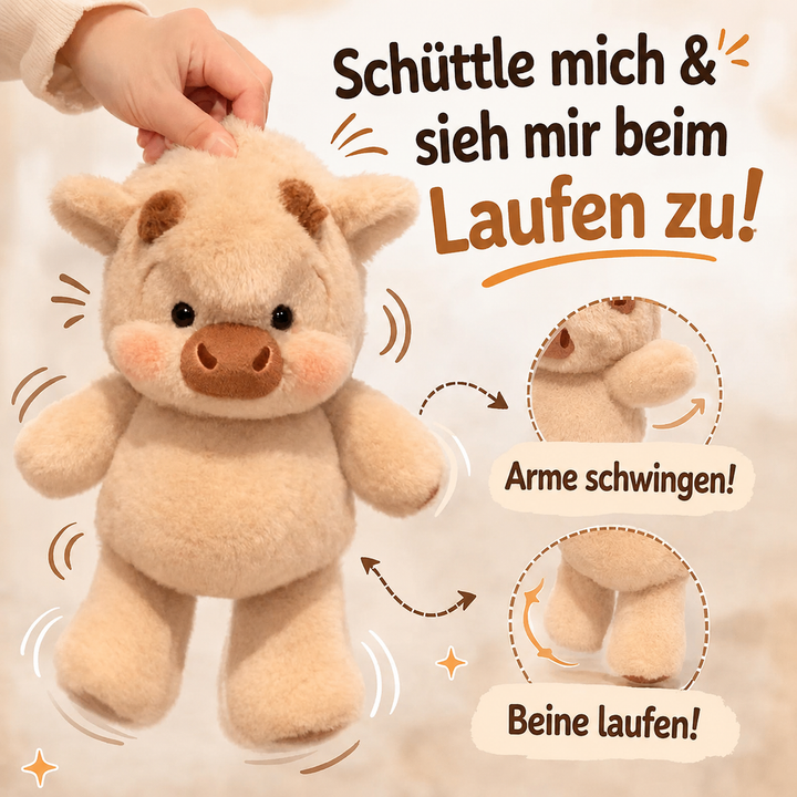 KuhZauber™ Interaktive Plüschkuh zum Laufen und Kuscheln