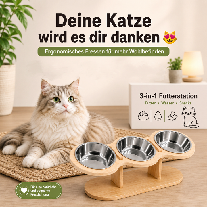 FutterWohl™ Komfortnapf für Haustiere