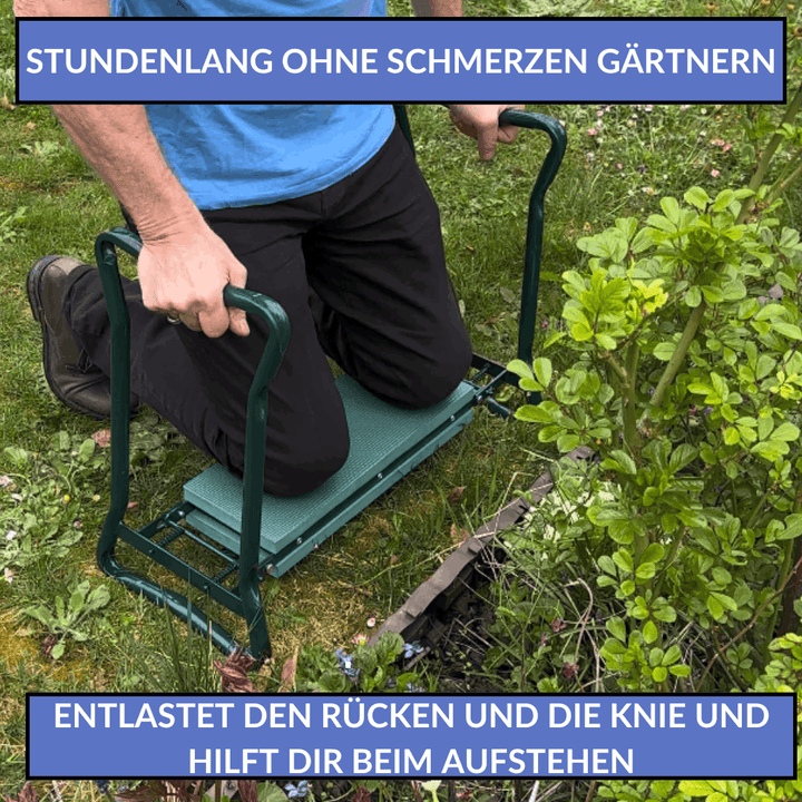 GartenWohl™ Gepolsterte Kniebank mit Aufstehhilfe