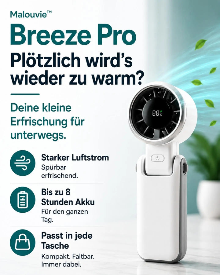 KühlWelle™ Tragbarer Mini-Ventilator