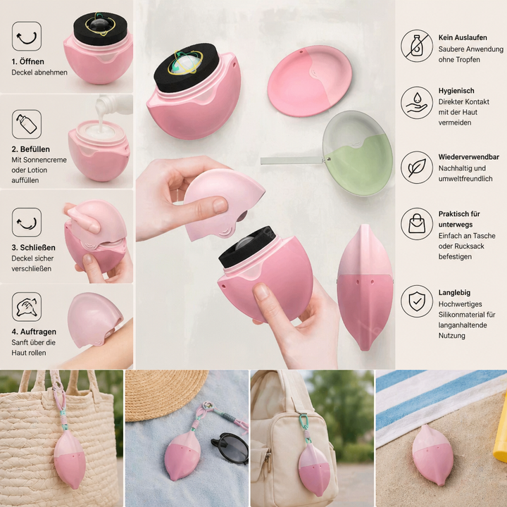 SonnenRoll™ Nachfüllbarer Sonnencreme-Roller