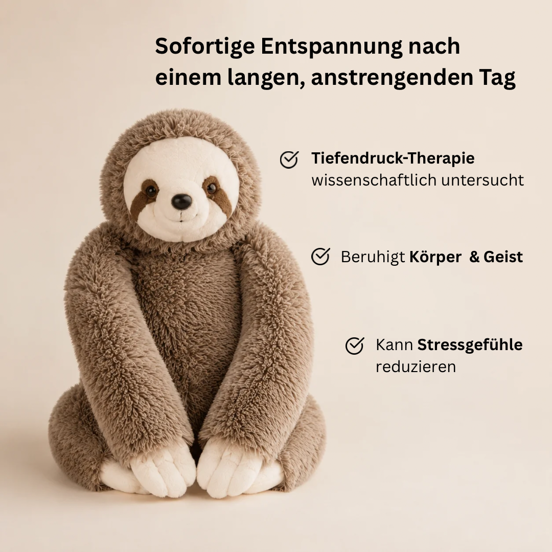 KuschelRuhe™ Gewichtetes Faultier-Kuscheltier