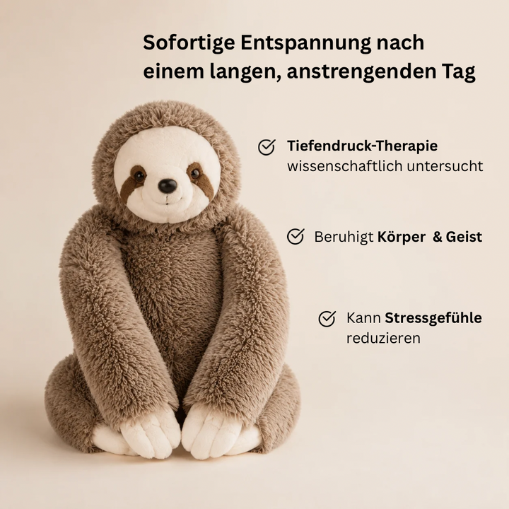 KuschelRuhe™ Gewichtetes Faultier-Kuscheltier