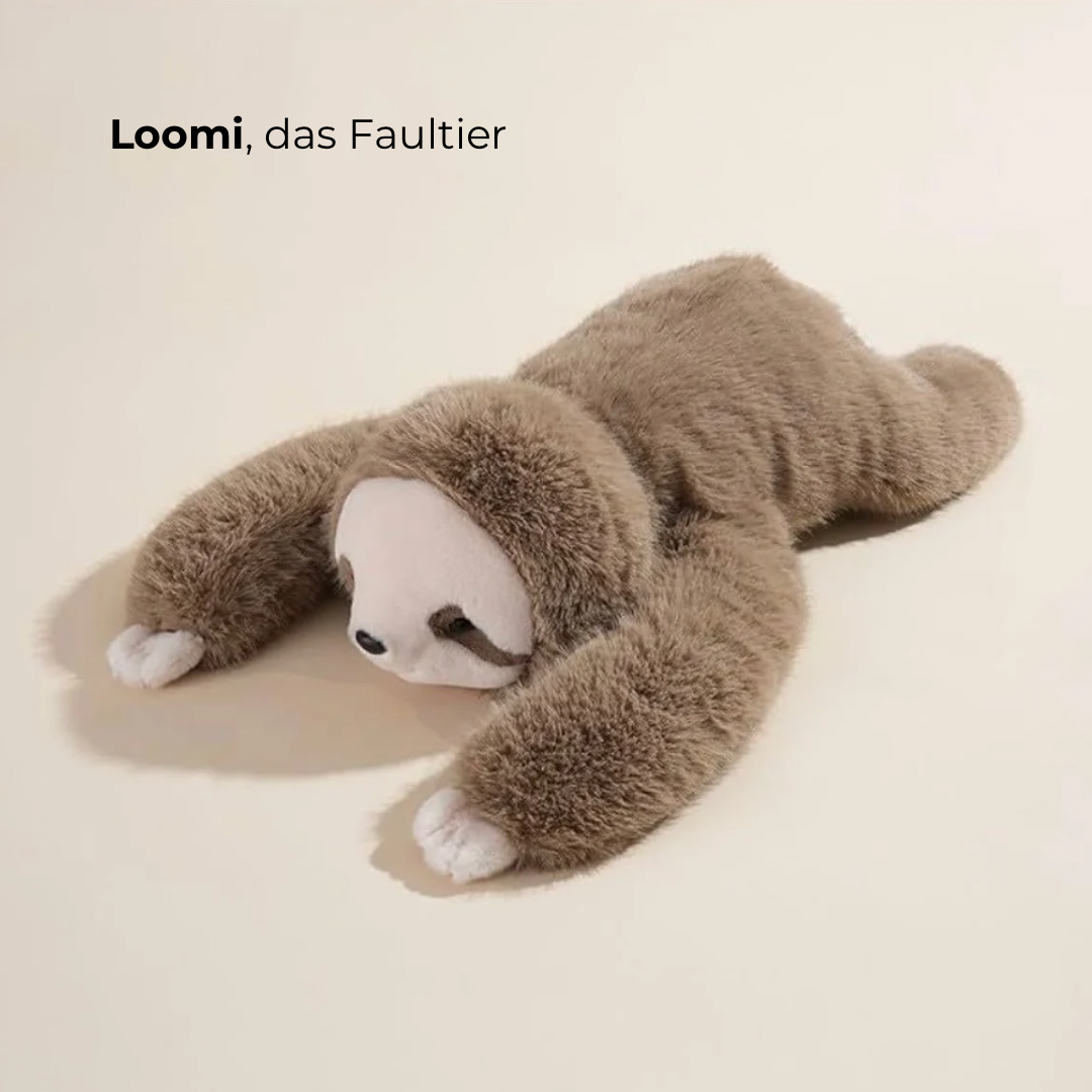 KuschelRuhe™ Gewichtetes Faultier-Kuscheltier