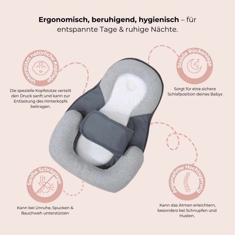 KuschelWieg™ Ergonomische Baby-Komfortliege