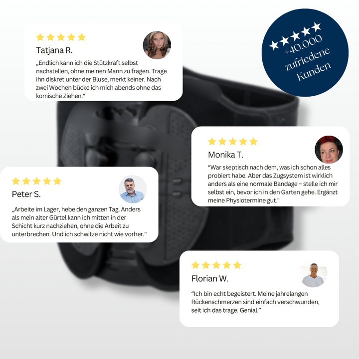 RückenStark™ Verstellbarer Lendenstützgürtel