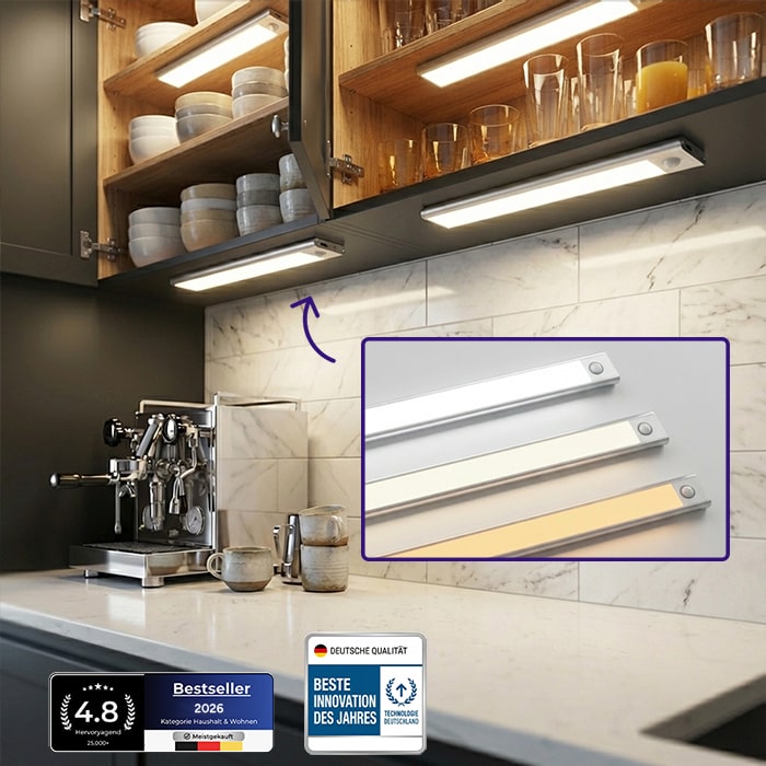 LichtWacht™ Magnetische Lampe mit Bewegungssensor