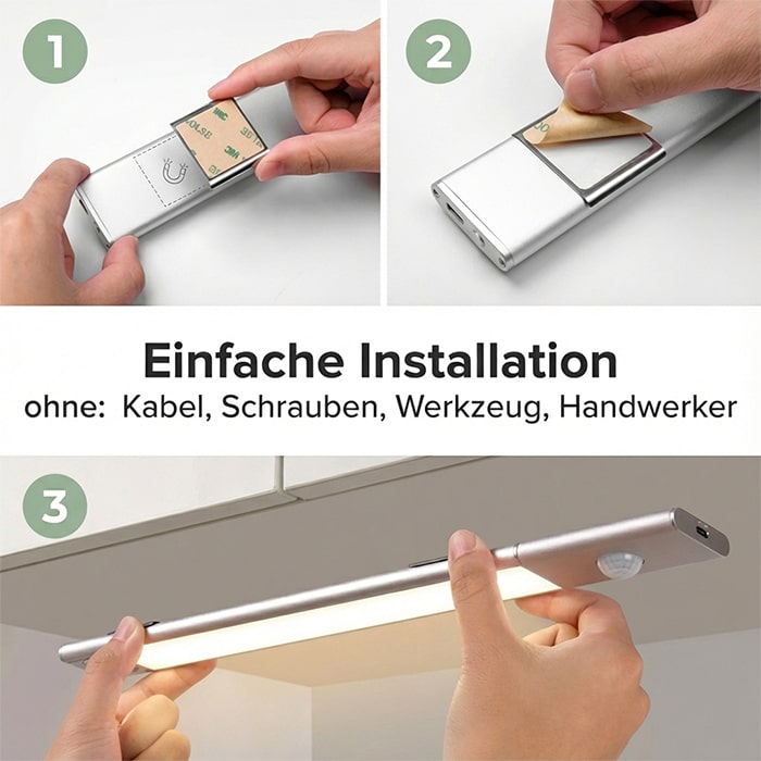 LichtWacht™ Magnetische Lampe mit Bewegungssensor