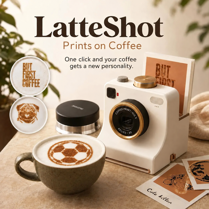 KaffeeKunst™ Kreativer Latte-Art-Schablonendrucker