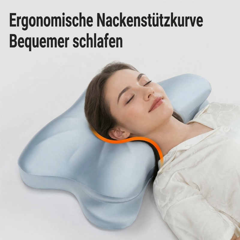 NackenWohl™ Ergonomisches Konturkissen aus Memory-Schaum