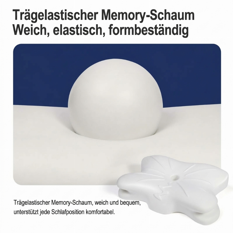 NackenWohl™ Ergonomisches Konturkissen aus Memory-Schaum