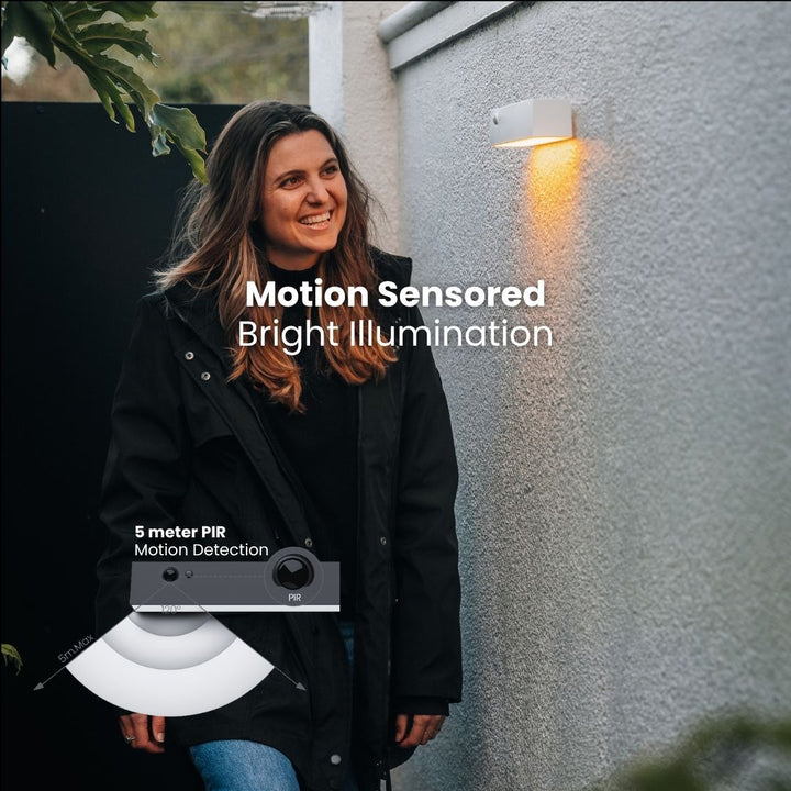 SolaBeam™ Moderne Solar-Wandleuchte mit Bewegungsmelder