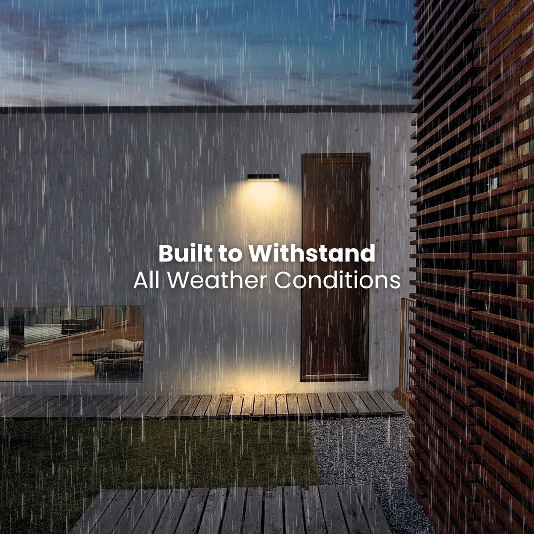 SolaBeam™ Moderne Solar-Wandleuchte mit Bewegungsmelder