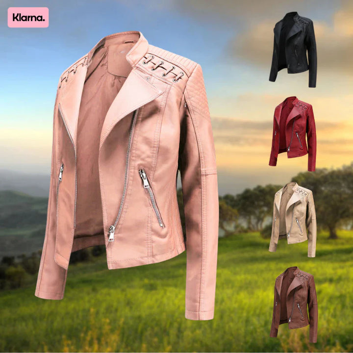 50% Rabatt | Liana™ Stylishe Lederjacke für Damen [Letzter Tag Rabatt]
