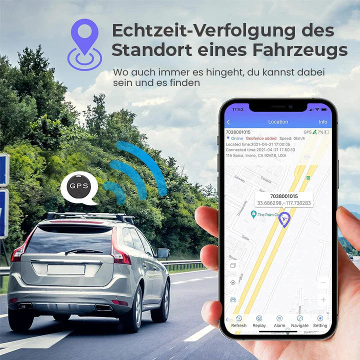 TrackGPS™ Echtzeit-Verfolgung des Standort eines Fahrzeugs [1 + 2 Gratis]