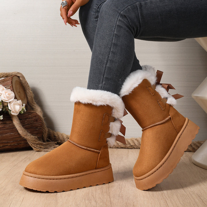 SchleifenWärme™ Gefütterte Winterstiefel mit Schleifen