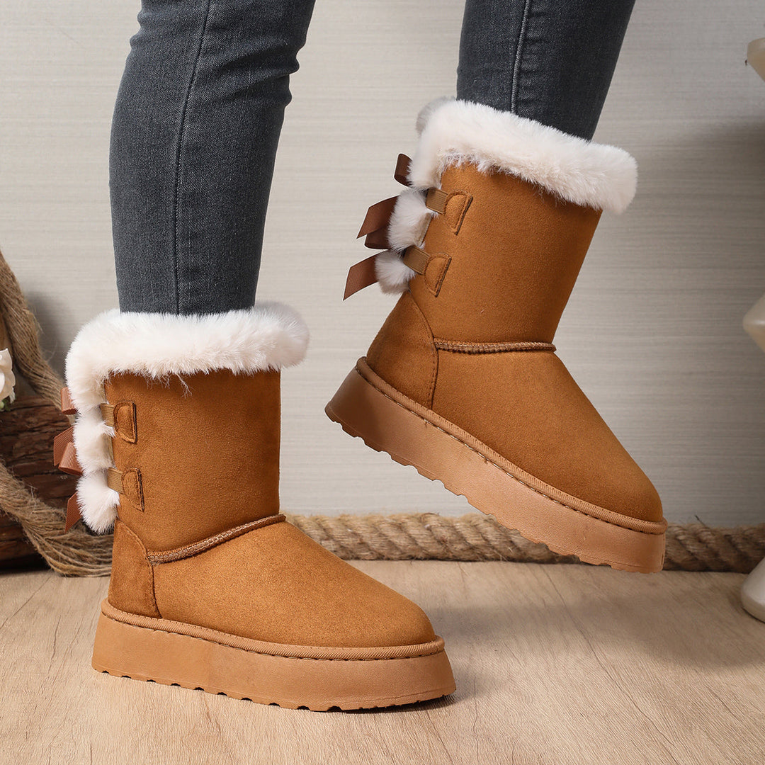 SchleifenWärme™ Gefütterte Winterstiefel mit Schleifen