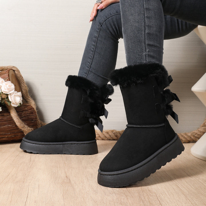 SchleifenWärme™ Gefütterte Winterstiefel mit Schleifen
