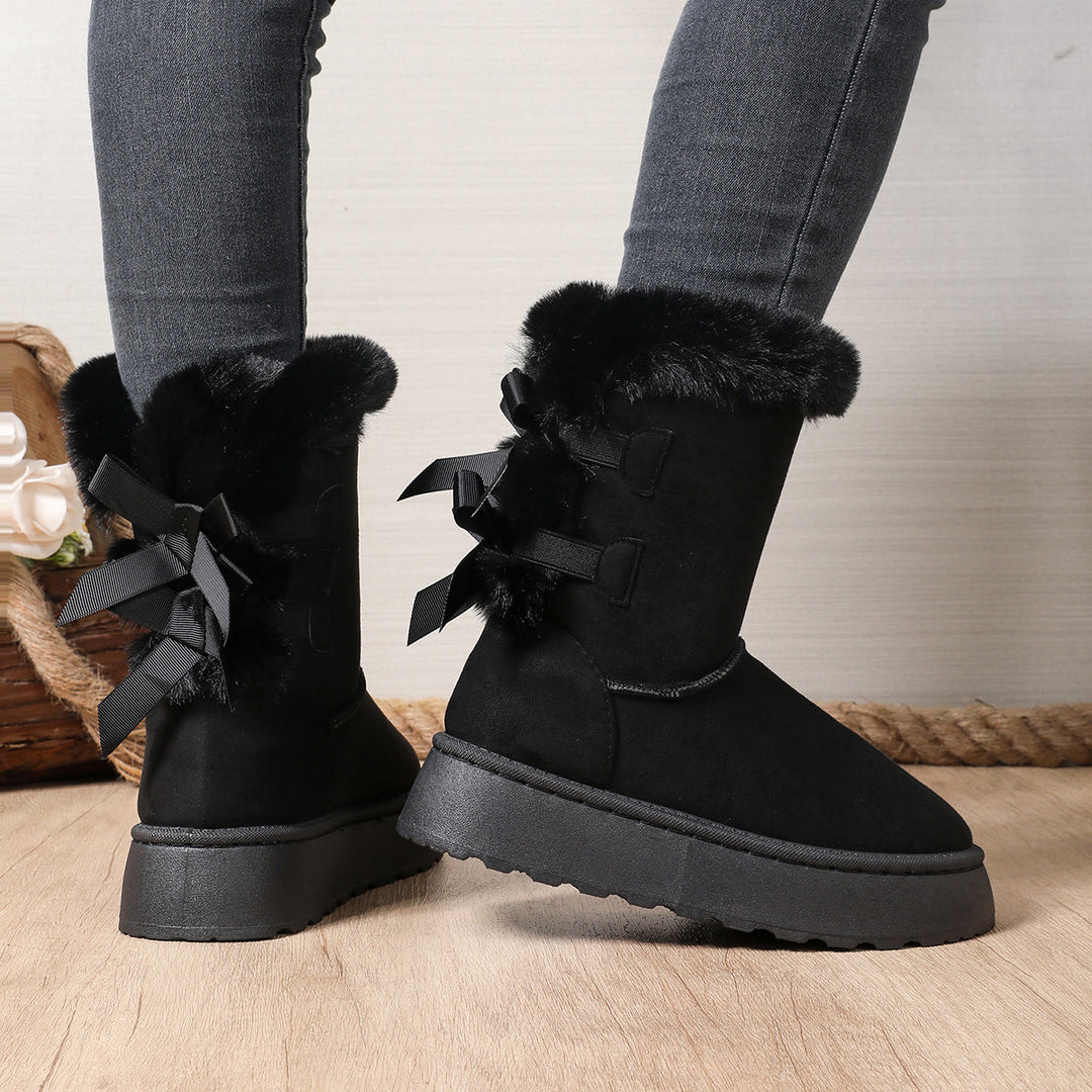 SchleifenWärme™ Gefütterte Winterstiefel mit Schleifen