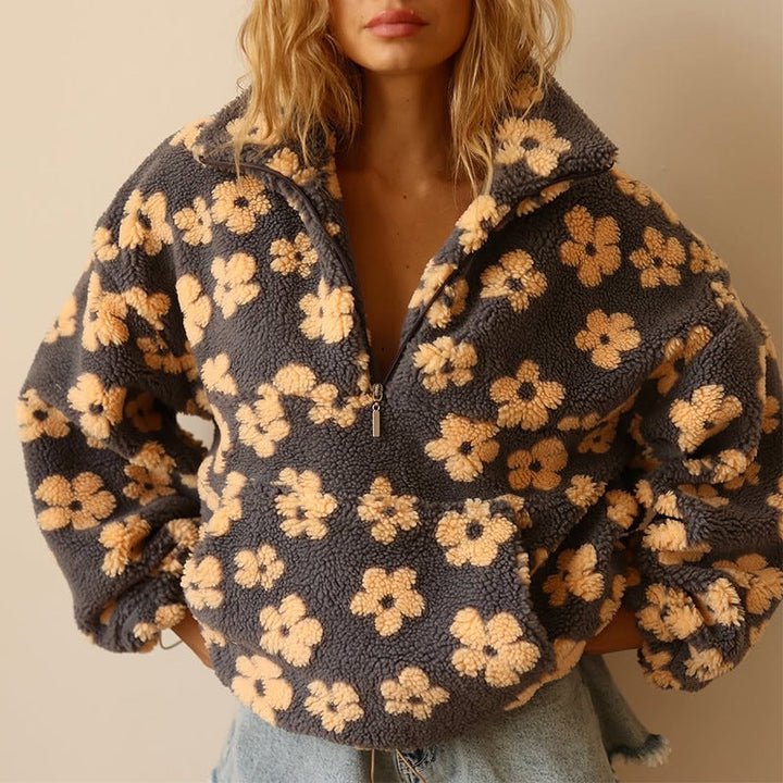 BlütenKuschel™ Weicher Fleece-Pullover für Damen