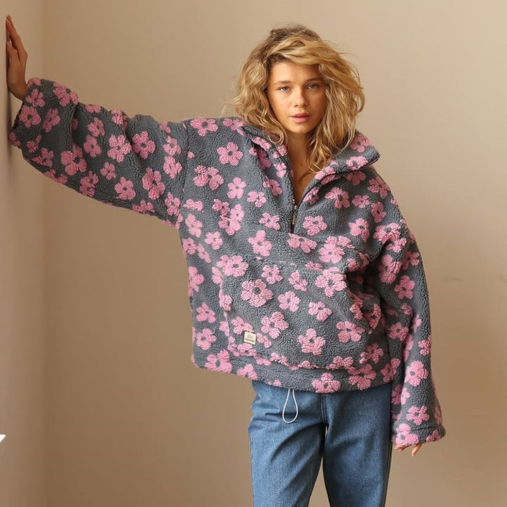BlütenKuschel™ Weicher Fleece-Pullover für Damen