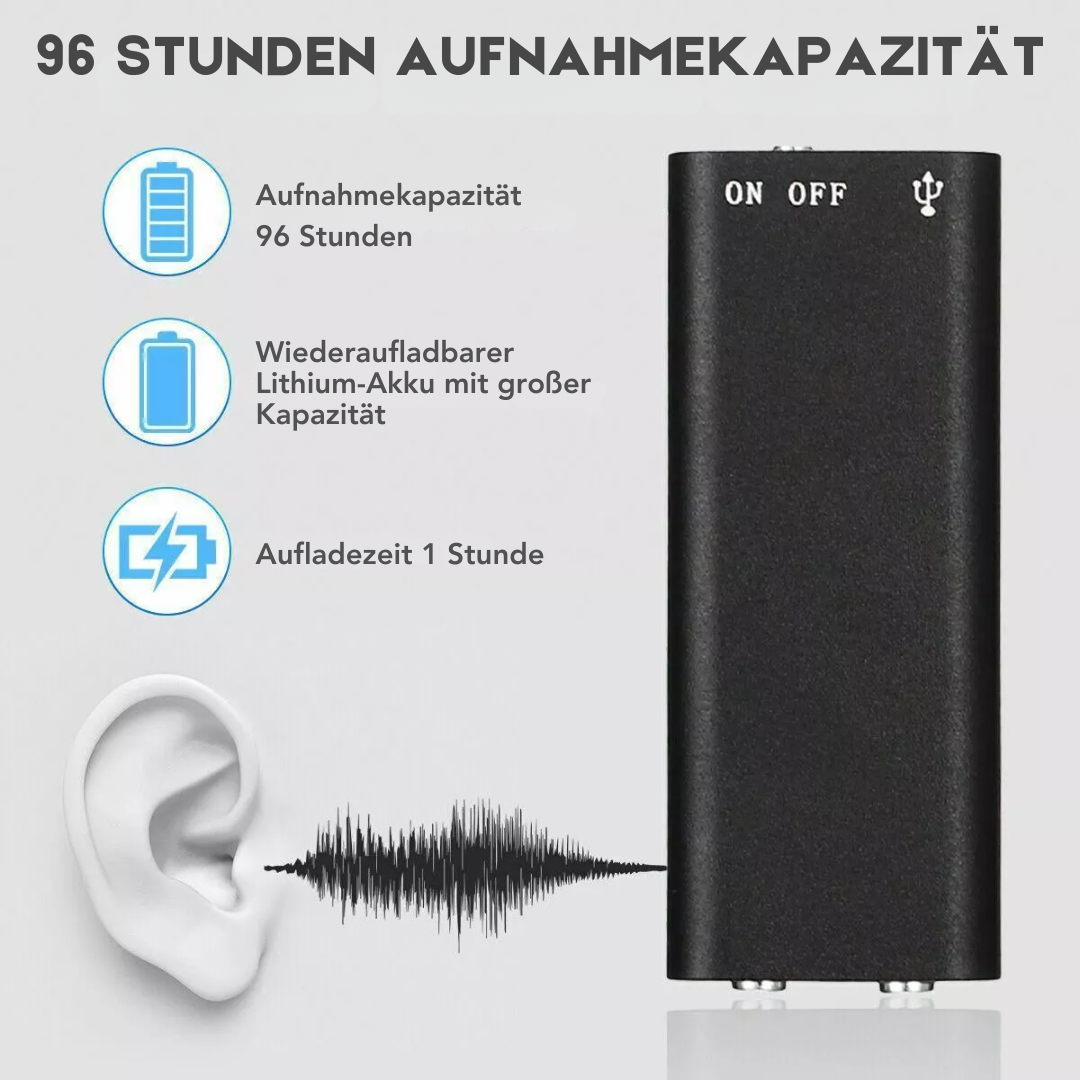Stealth™ - Ermöglicht Ihnen die schnelle Aufzeichnung von Gesprächen mit nur einer Taste