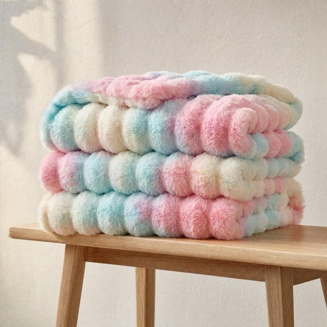 WarmNest™ Decke aus Kunstkaninchenfell